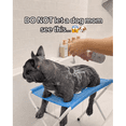 thumbnail image 2 of 2026 New Dog Grooming Stand Foldable Quick Dry Mesh | DO NOT let a dog mom see this, 8‑Hole Breathable Mesh Pet Grooming Bath Stand for Cat Dog Home Grooming Nail Clipping Bath Work Gray, 2 of 6