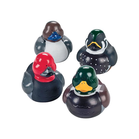 Decoy Rubber Duckies - Party Favors - 12 Pieces