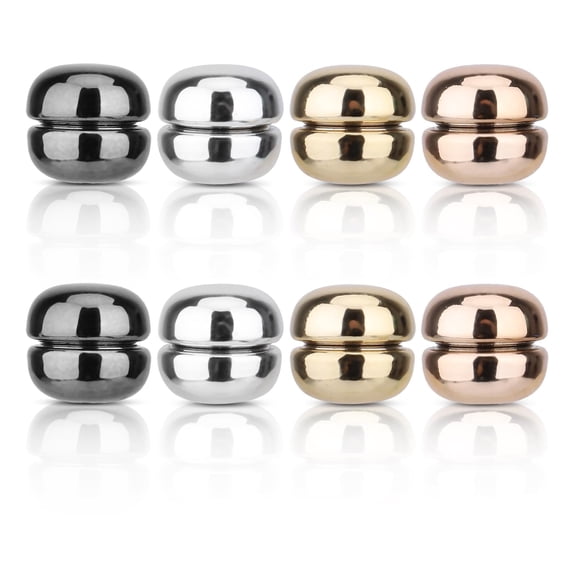 8pcs Hijab Magnetic Pins, Multi-Purpose Pinless Strong Hijab Pins Scarf Magnetic Clasp Hijab Pins Magnetic Brooch Pin for Women Hijabs Scarves Clothes(Electroplating)