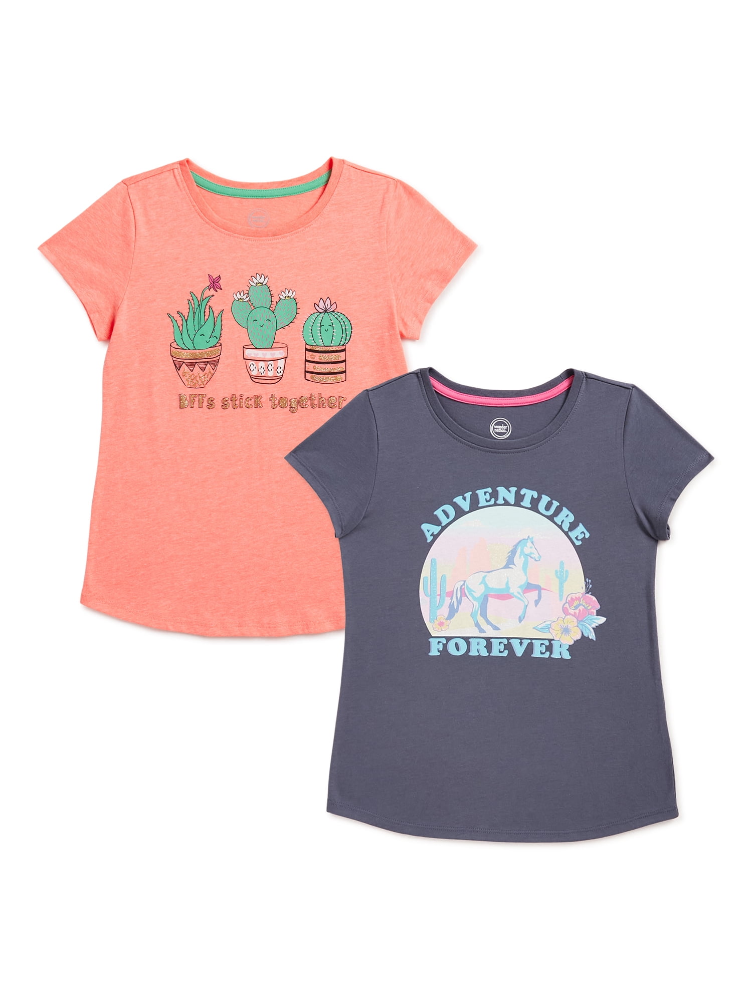 Wonder Nation Graphic T-Shirts (Little 