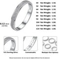 thumbnail image 4 of ChicSilver 3mm Silver Rings for Women Sandblast Finish Tarnish Resistant Comfort Fit Sterling Silver Promise Rings for Her Size 8, 4 of 7