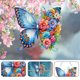 thumbnail image 4 of Colgantes Ventana Arte Cgtredaw Diamantes Imitación 5D Pintura Puntos Acrílico Mariposa Y Flores Coloridas, 4 of 9