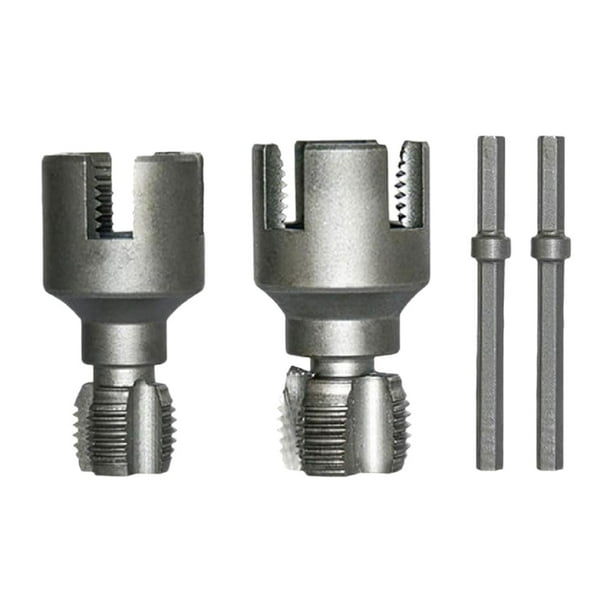 Herramienta para cortar roscas de tuberías de agua, para uso en bricolaje, roscado interno y externo. 4 y 6 puntos