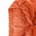 thumbnail image 6 of Womens Denim High Waisted Wide Leg Jeans Loose Button Closure Belt Loops Trousers with Pockets Trendy Casual Vacation Pants Orange, 6 of 6
