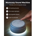thumbnail image 2 of Momcozy Sound Machine for Baby 20 Smooth Sound with Touch Light, White, 2 of 8