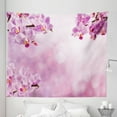 thumbnail image 1 of Pink Tapestry, Orchid Petals in Monochrome Design Bouquet Spring Bloom ling Growth Peaceful Nature Print, Fabric Wall Hanging Decor for Bedroom Living Room Dorm, 5 Sizes, Pink, by Ambesonne, 1 of 1