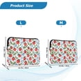 thumbnail image 4 of FORMRS 15"-15.6" Laptop Sleeve Protective Case Soft Carrying Quilted Computer Bag Cover, Vibrant Strawberries, 4 of 7