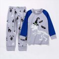thumbnail image 4 of masbird Girls Boys Pajamas Cotton Toddler Clothes Set Cute Graphic Long Sleeve 2 Piece Kids Pjs Fall Winter Sleepwear for 6-24 Months 2t 3t 4t 5t 6t 7t 8t 9t Children(Grey,5-6 Y), 4 of 4