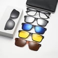 thumbnail image 3 of Gafas de sol magnéticas para hombres y mujeres, protección solar, gafas de sol polarizadas para conducir con protección ultravioleta, cambio de varios colores, 3 of 3
