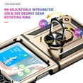 thumbnail image 4 of Designed for Samsung Galaxy Z Flip 6 5G Case, Military Grade Protective Phone Case Cover with Enhanced Metal Ring Kickstand [Support Magnet Car Mount] Compatible with Z Flip 6 5G, Gold, 4 of 7