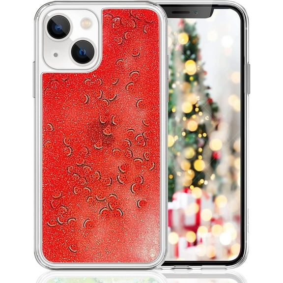 Compatible with iPhone 13 Pro Max Glitter Quicksand Liquid Case Luxury Shiny Watermelon Cute Fruit Clear Shockproof Scratch Slim Protective Soft Case for Women Girls