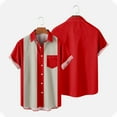 thumbnail image 3 of Vintage Bowling Shirts for Men Retro Mens Button Down Short Sleeve Shirt Summer Casual Stylish Shirts, 3 of 4