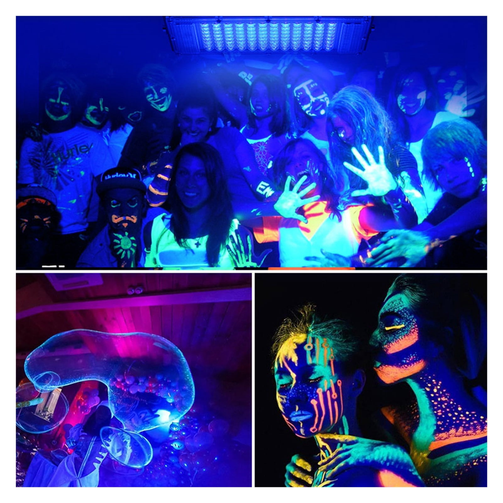 Outdoor UV Led Black Light 100W 200W 300W Waterproof Sta Dance Ultraviolet Blacklight Flood Light For Glow In The Party Decor ,Save Energ
