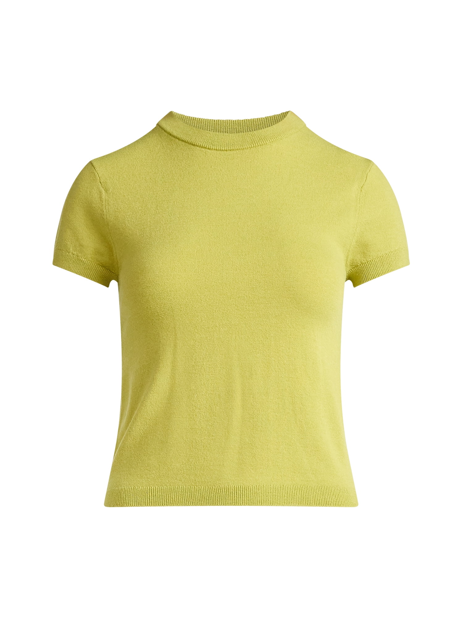 Scoop Women's and Women’s Plus Sweater Tee with Short Sleeves, Lightweight, Sizes XS-4X