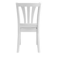 thumbnail image 3 of CorLiving Dillon Set of 2 White Wood Dining Chairs with Slatted High Backs, 3 of 11