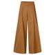 thumbnail image 4 of Pantalones de mujer de cintura alta y pierna ancha - Pantalones informales con cintura elástica - Bolsillos cómodos y corte holgado - Ropa de verano de poliéster, 4 of 5