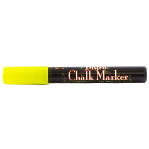 Marvy Uchida Broad Point Chalk Marker, Neon Yellow, 1/Pack