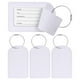thumbnail image 1 of Etiquetas de Equipaje Uxcell para Maletas [4PCS] - Etiquetas de Bolsa con Cubierta de Privacidad Segura con Asa de Hierro - [Blanco - Cuero PU], 1 of 7