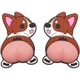 thumbnail image 1 of Cute Scratch Bumper, Cartoon Animal Peach Bumper Sticker for Front & Rear Bumper, Self Adhesive PP Butt, 1 of 1