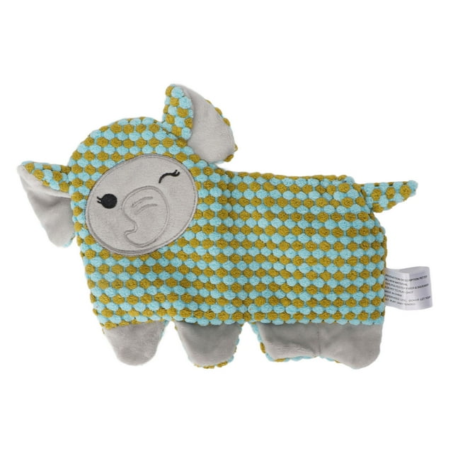 Peluche de perro con sonido chirriante, seguro para aliviar la ansiedad y la limpieza dental, juguete masticable para la mayoría de los perros, elefante.