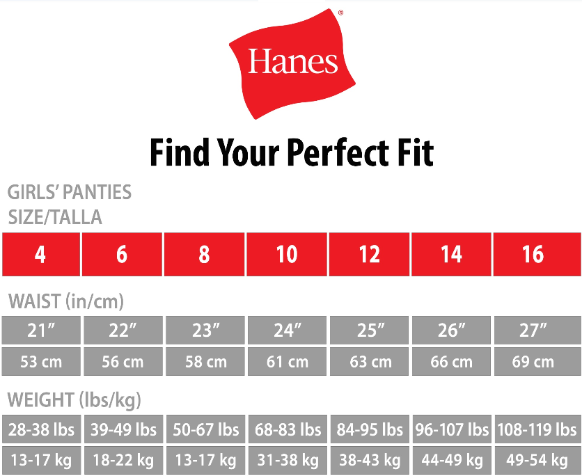 Hanes Girls Brief Underwear, 9 Pack - image 3 of 3