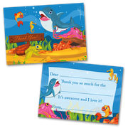 Under The Sea Thank You Cards for Kids, 20 Notes & 20 Envelopes
