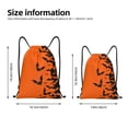 thumbnail image 2 of Bingfone Halloween Bats Drawstrings Backpacks Bags for Men Women Gym Drawstrings Bag-Small, 2 of 6