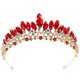 thumbnail image 1 of KAKOWELY Diadema con corona de boda, tocado decorativo, tocado de novia, corona de diamantes de imitación, tocado, 1 of 5