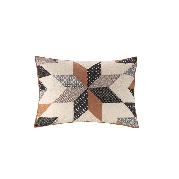 Better Homes & Gardens OffWhite Starburst Cotton Pillow Sham, Standard