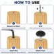 thumbnail image 5 of Uxcell 8 Pcs M8 Thread Adjustable Furniture Levelers, 1.38 x 1.5" Screw Leveling Feet with 8 Pcs 0.59" Coupling Nut Anti Slip Floor Protector for Table Chair Cabinet Desk Sofa Workbench, 5 of 6