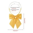 thumbnail image 2 of INSPIRE CHIC Women's Metallic Shiny Bowties Sparkly Pre-tied Solid Color Bow Ties Cute Yellow One Size, 2 of 6