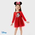 thumbnail image 4 of Vestido Disney Minnie Mouse A-line de manga larga de tul 2T, 4 of 6