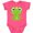Vintage Hot Pink, variant on Inktastic Cute Frog, Green Frog, Frog Princess, Crown Girls Baby Bodysuit