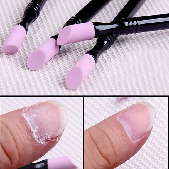 RAGUPEL Double-end Quartz Cuticle Pusher Manicure Nail Art Tool