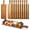 Acacia, variant on 6 Pcs Wood Cutting Board with Handle 16.1 x 4.7 Inch Acacia Bamboo Wooden Serving Kitchen Chopping Boards for Pizza, Bread, Cheese, Charcuterie, Fruit, Vegetables(Narrow Bamboo)