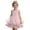 Pink, variant on LRen Girls Party Dress With 3D Floral Appliques Baptism Tutu Gown for Toddlers And Kids Easter Flower Girl Maxi Dress Party