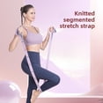 thumbnail image 2 of Yoga Stretch with Digital Segment – Dance Shape Beauty Body Elastic Open Back Shoulder Position Training Auxiliary Tension Rope (pink), 2 of 6