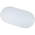 thumbnail image 4 of J&V TEXTILES Bubble Bath Mat 15 x 27 Inch, Long Coverage, Oval Shape, Machine Washable Clear, 4 of 4