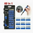 thumbnail image 3 of General 60-in-1 Portable Computer Repair Kit Precision Screwdriver Tool for Laptops Mobile Phones Blue, 3 of 5