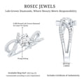 thumbnail image 5 of Rosec Jewels Lab Grown Diamond 1 Carat Engagement Ring, EF-VS Quality - Ideal For Gift, 10K White Gold, US 7.50, 5 of 8