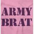 thumbnail image 2 of Army Brat Funny Military USA Child Romper Boys or Girls Infant Baby Brisco Brands 12M, 2 of 6