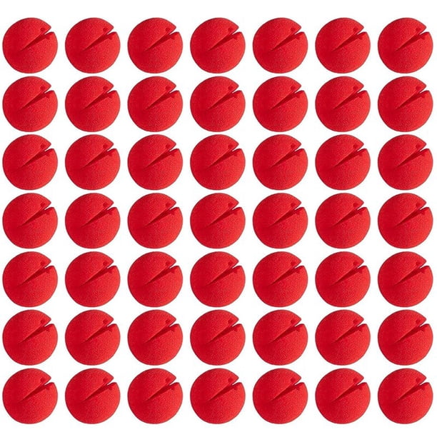 Nariz de payaso de espuma roja para adultos y niños, accesorios mágicos de circo para Navidad, Halloween, fiesta de disfraces de cómic, decoración de 1-100 piezas