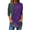 thumbnail image 2 of Birdeem Blouse Mode Femme Manches 3/4 Col Rond Ample, 2 of 10
