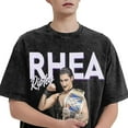 thumbnail image 3 of Rhea Ripley Vintage Oversized Shirt Men's Short Sleeved Tops Women's Crew Neck Graphic Tees, 3 of 5