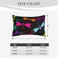 thumbnail image 6 of Bingfone Colorful Dragonflies Standard Size Pillowcase, Long Staple Pure Cotton Envelope Closure Pillow Cover,20"X30", 6 of 9