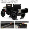thumbnail image 6 of Outfunny 24V Ride on Dump Truck, 2 Seater Ride on Toy for Big Kids with Remote - Silver, 6 of 8