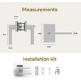 thumbnail image 3 of Mega Handles | Glamor Entry Door Lever | Polished Chrome, 3 of 4