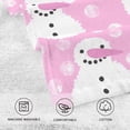 thumbnail image 4 of GZHJMY Christmas Winter Snowman Hand Towel Cotton Soft Absorbent Bath Hand Towels Decor, Multipurpose for Kitchen, Hotel, Spa, Yoga, Gym, Set of 2, 4 of 7