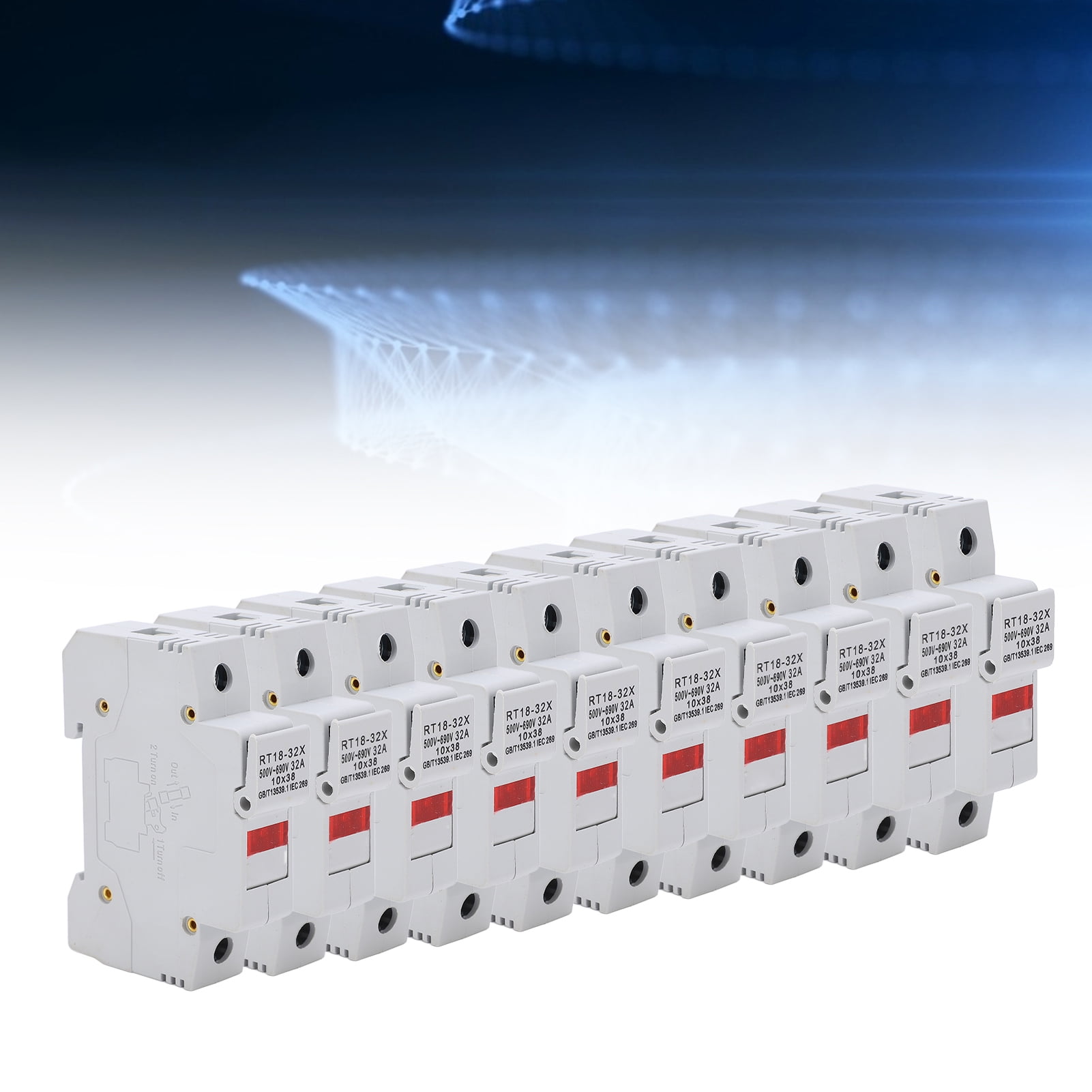 Domqga Fuse Holder Base, RT1832X Fuse Holder With LED Indicator For