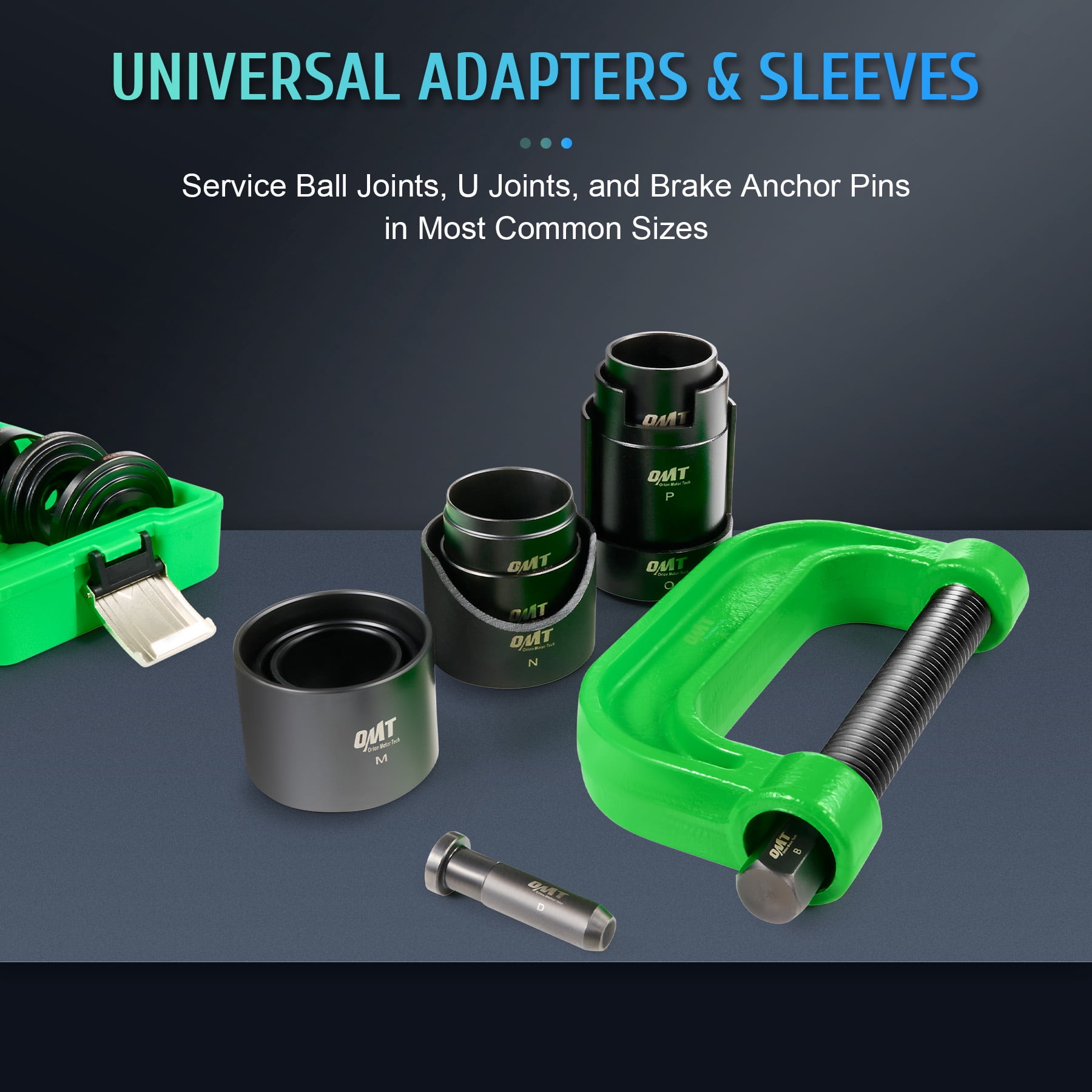 21pc Ball Joint Press Kit Ball Joint Removal Tool Kit with Ball Joint Separator Universal Adapters and Storage Case